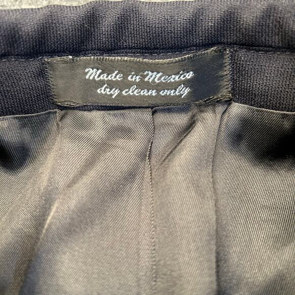 Andrew Fezza Fusion Stretch 100% Worsted Wool Sport Coat Blazer 48R Dark Blue - Picture 4 of 10